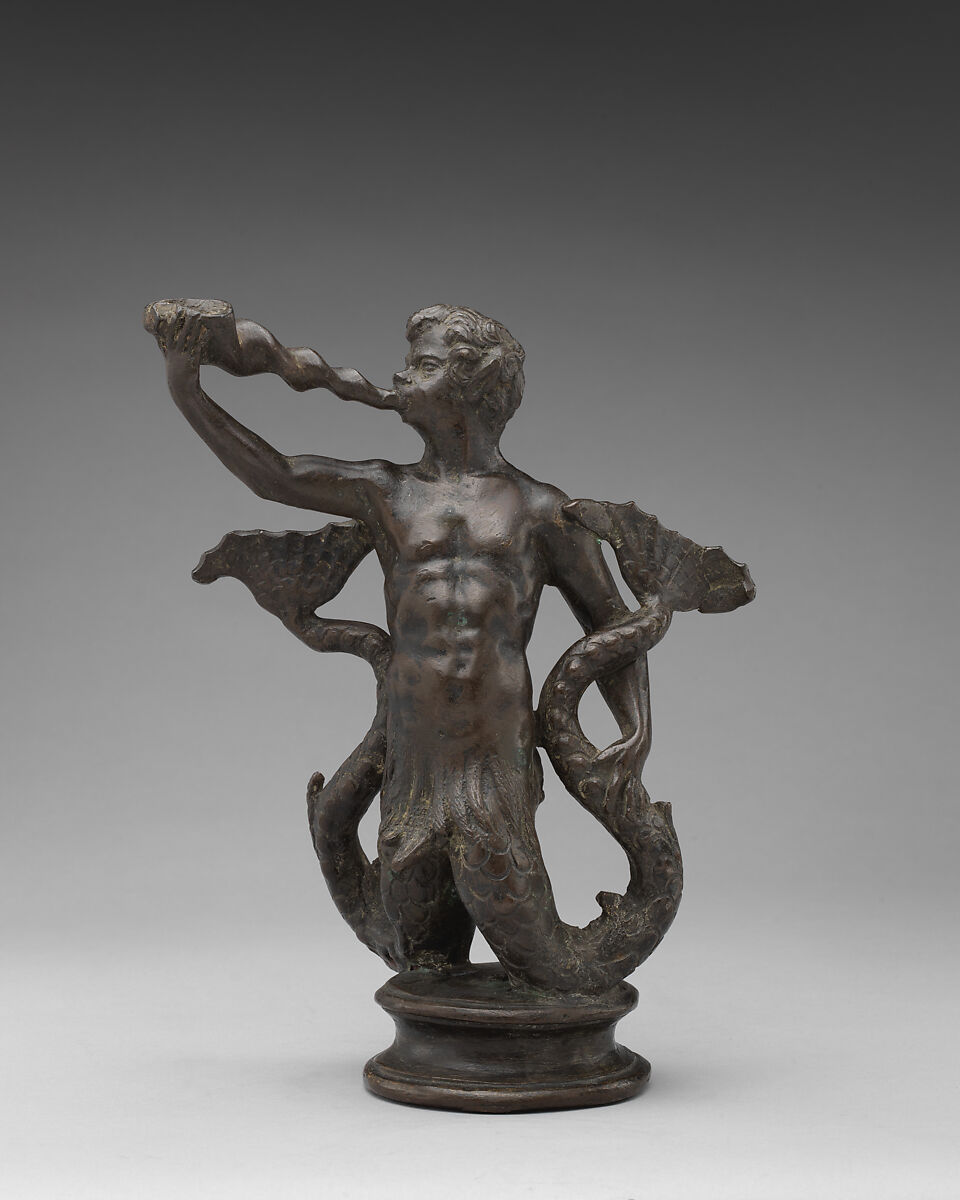 Triton, Workshop of Niccolò Roccatagliata (Italian, born Genoa, active 1593–1636), Bronze, Italian, Venice 