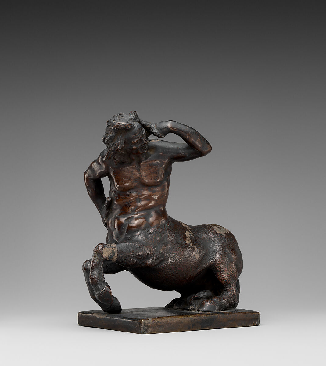 Centaur, Bronze, green marble base, Italian 