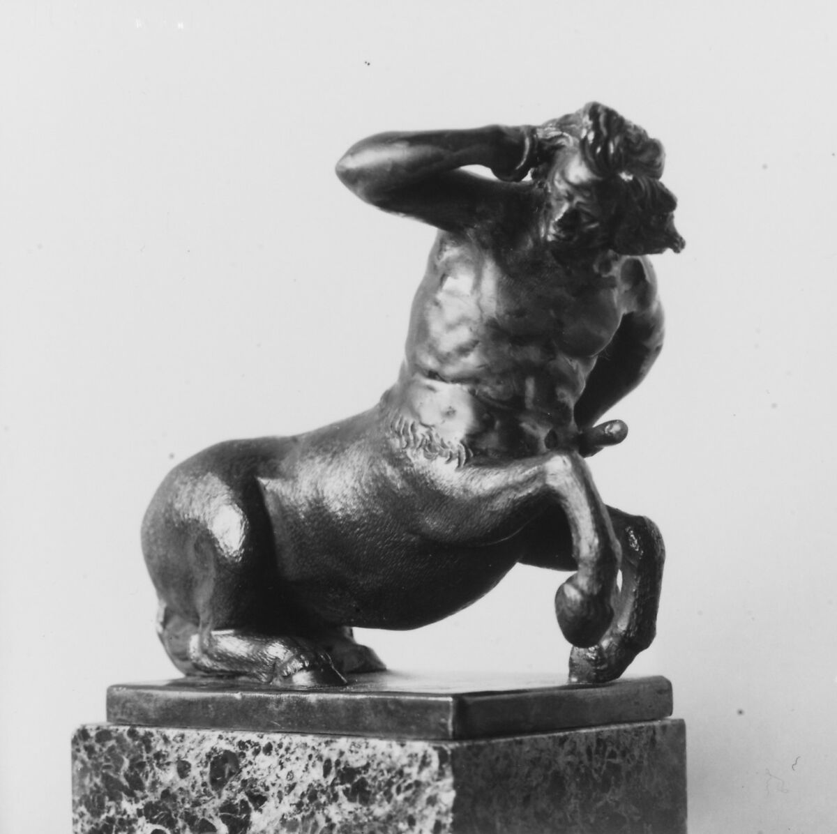 Centaur, Bronze, colored marble base, Italian 