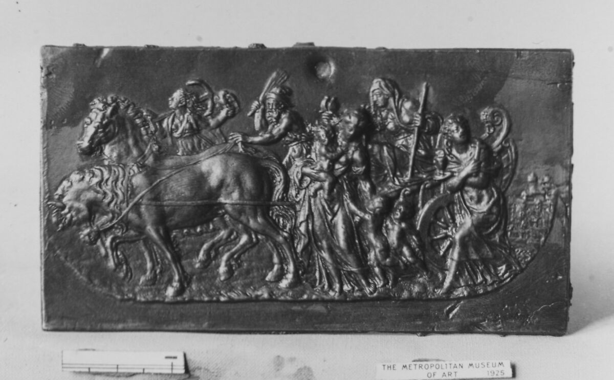 The Triumph of Humility (one of a series), Bronze, Netherlandish 