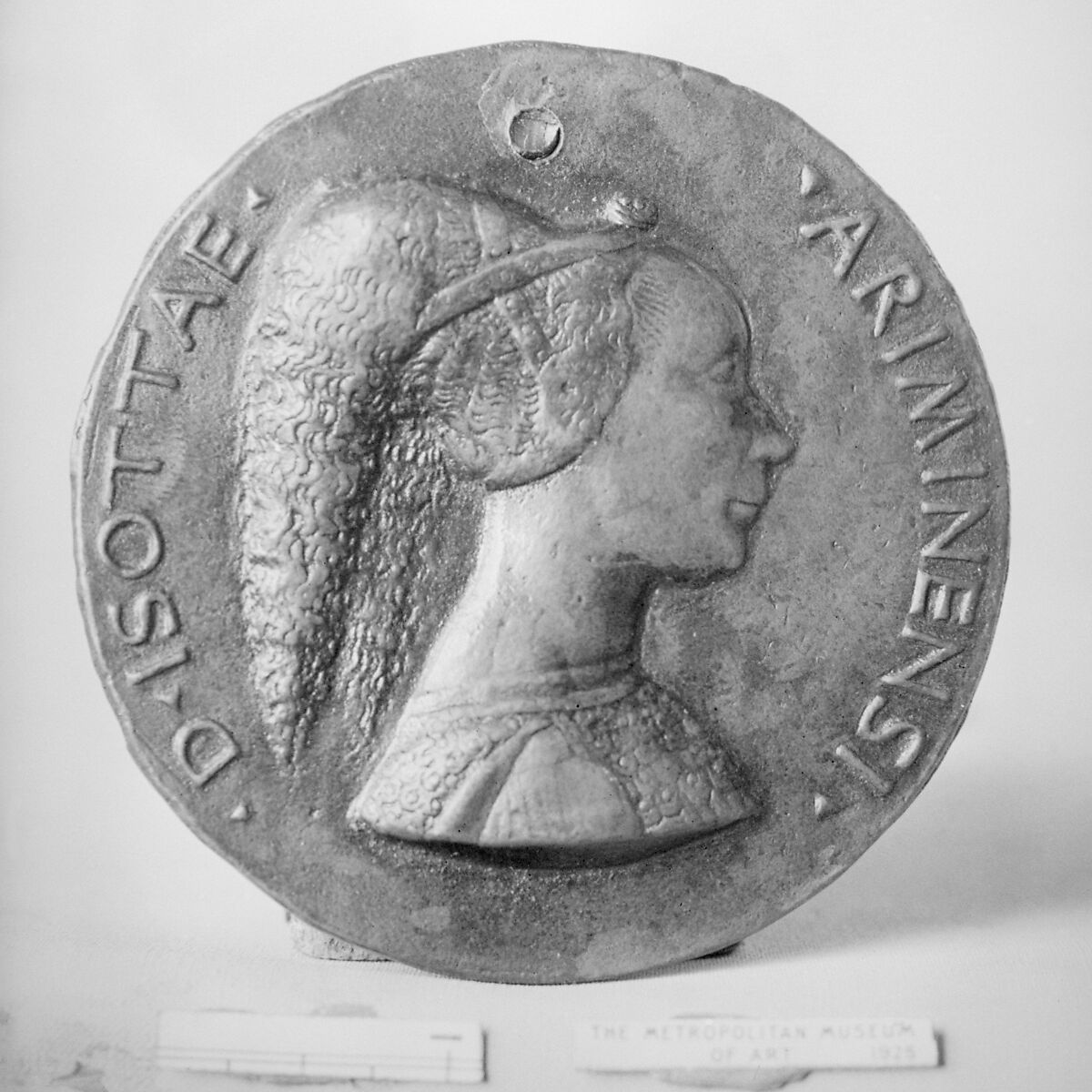 Isotta degli Atti of Rimini, d. 1470, Medalist: Matteo de' Pasti (Italian, Verona ca. 1420–after 1467 Rimini), Bronze, Italian, Ferrara
