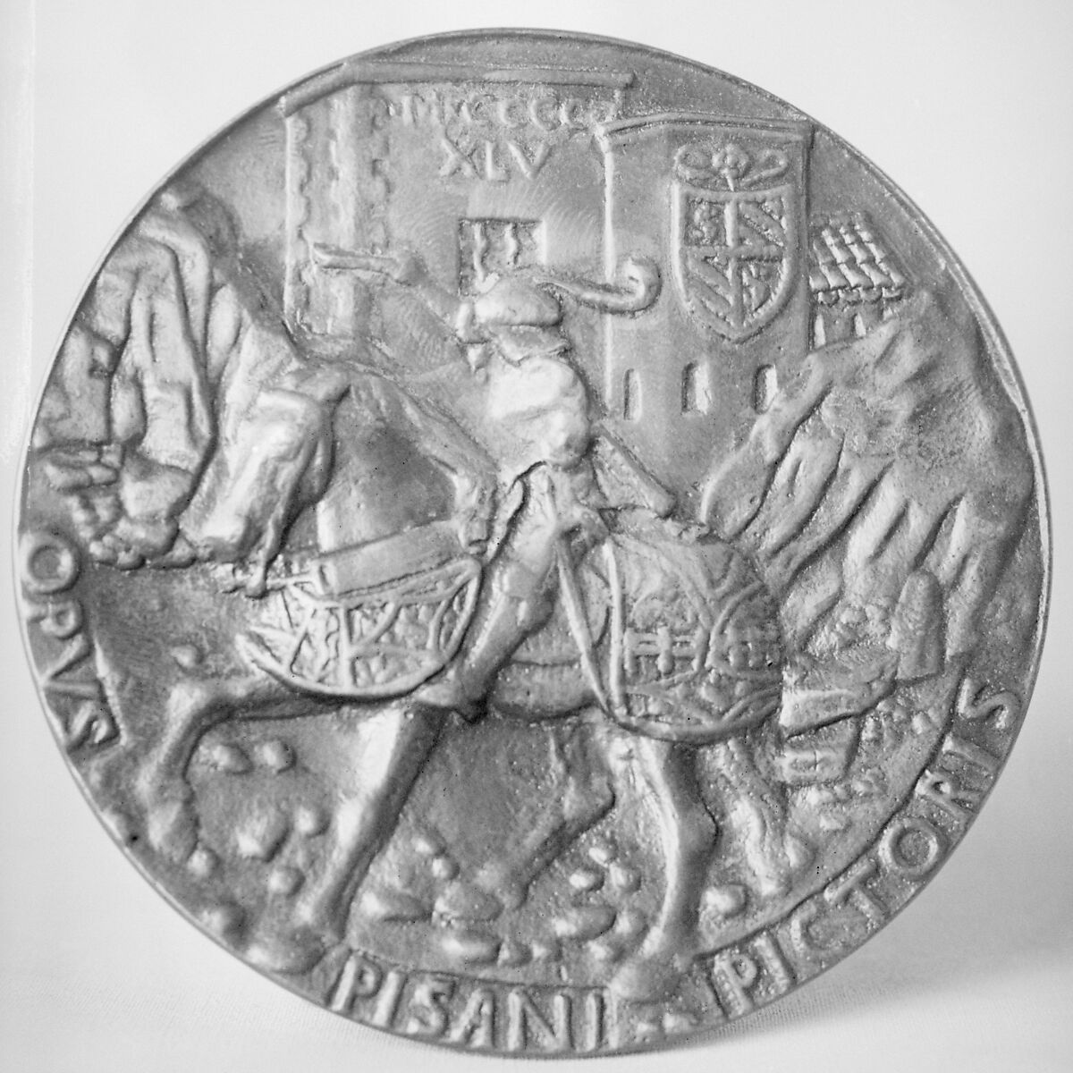 Sigismondo Malatesta, as Captain General of the Roman Church, Medalist: Pisanello (Antonio Pisano) (Italian, Pisa or Verona by 1395–1455), Bronze, Italian