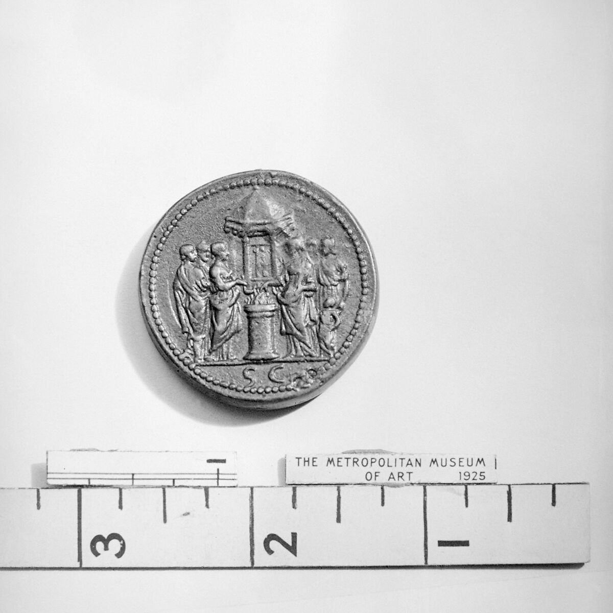 Annia Galeria Faustina, wife of Marcus Aurelius, Medalist: Giovanni del Cavino (Italian, Padua 1500–1570 Padua), Bronze, Italian