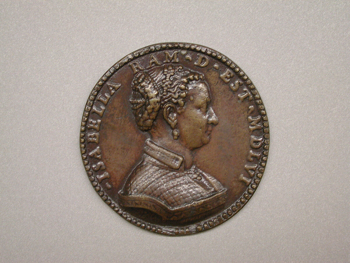 Isabella Rammi d'Este, Medalist: Pastorino di Giovan Michele de&#39; Pastorini (1508–1592), Bronze, Italian 
