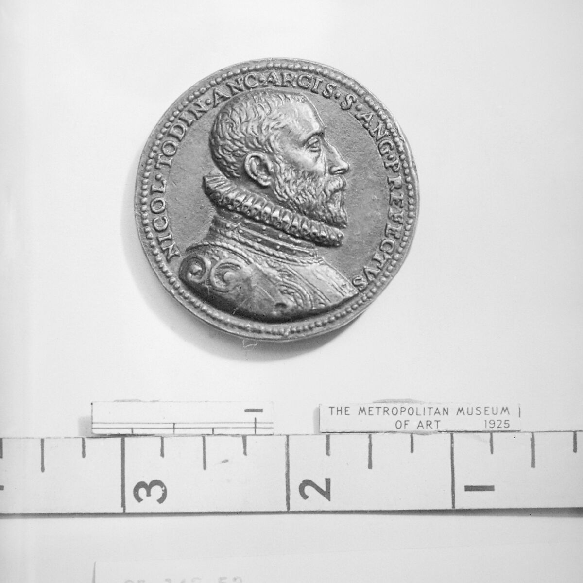 Nicolo Todini, Medalist: Domenico Poggini (Italian, Florence 1520–1590 Rome), Bronze, Italian, Florence 