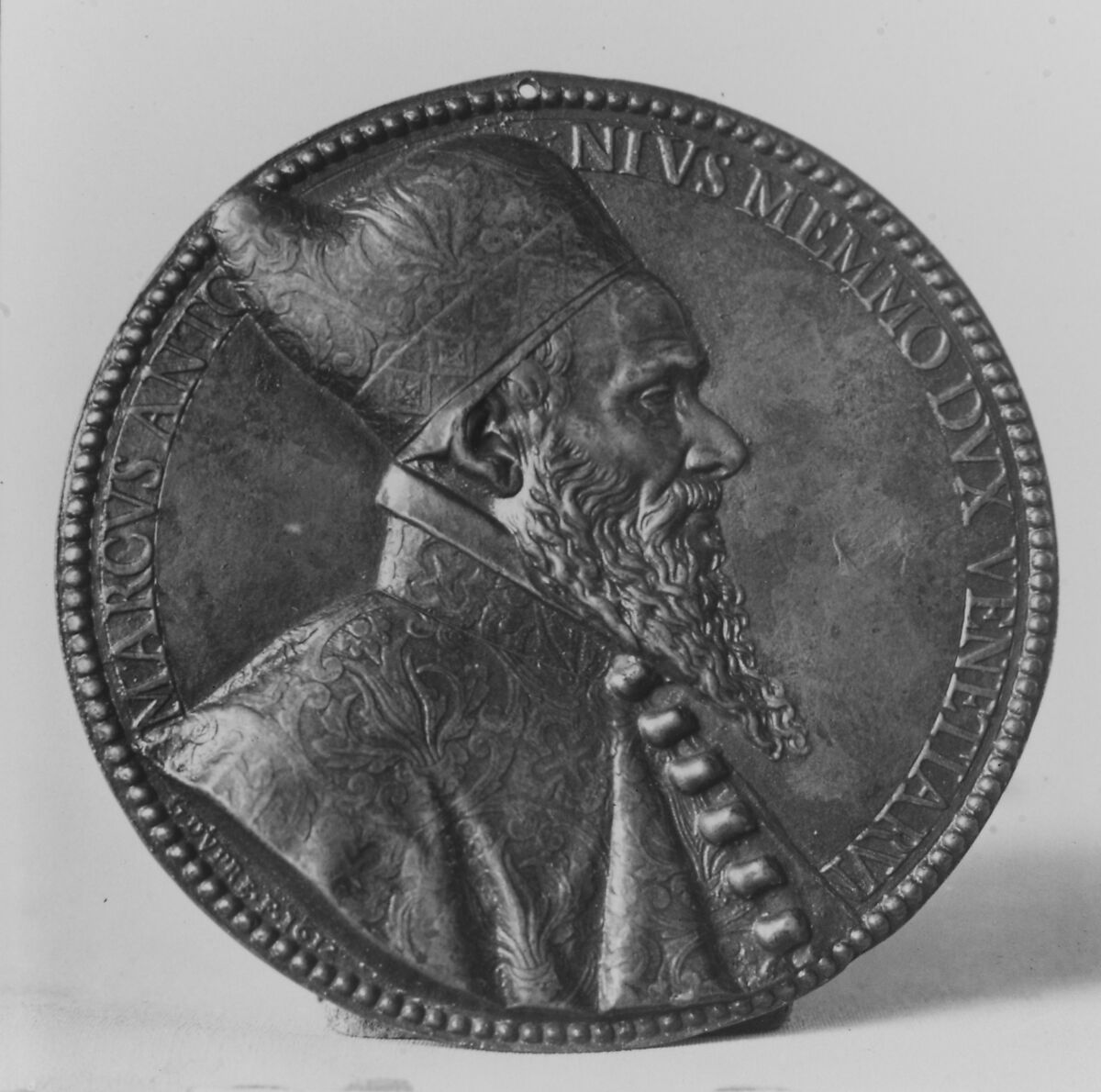 Marc Antonio Memmo, Doge of Venice (1546?–1615, doge 1612–15), Medalist: Guillaume Dupré (French, 1579–1640), Bronze, French 