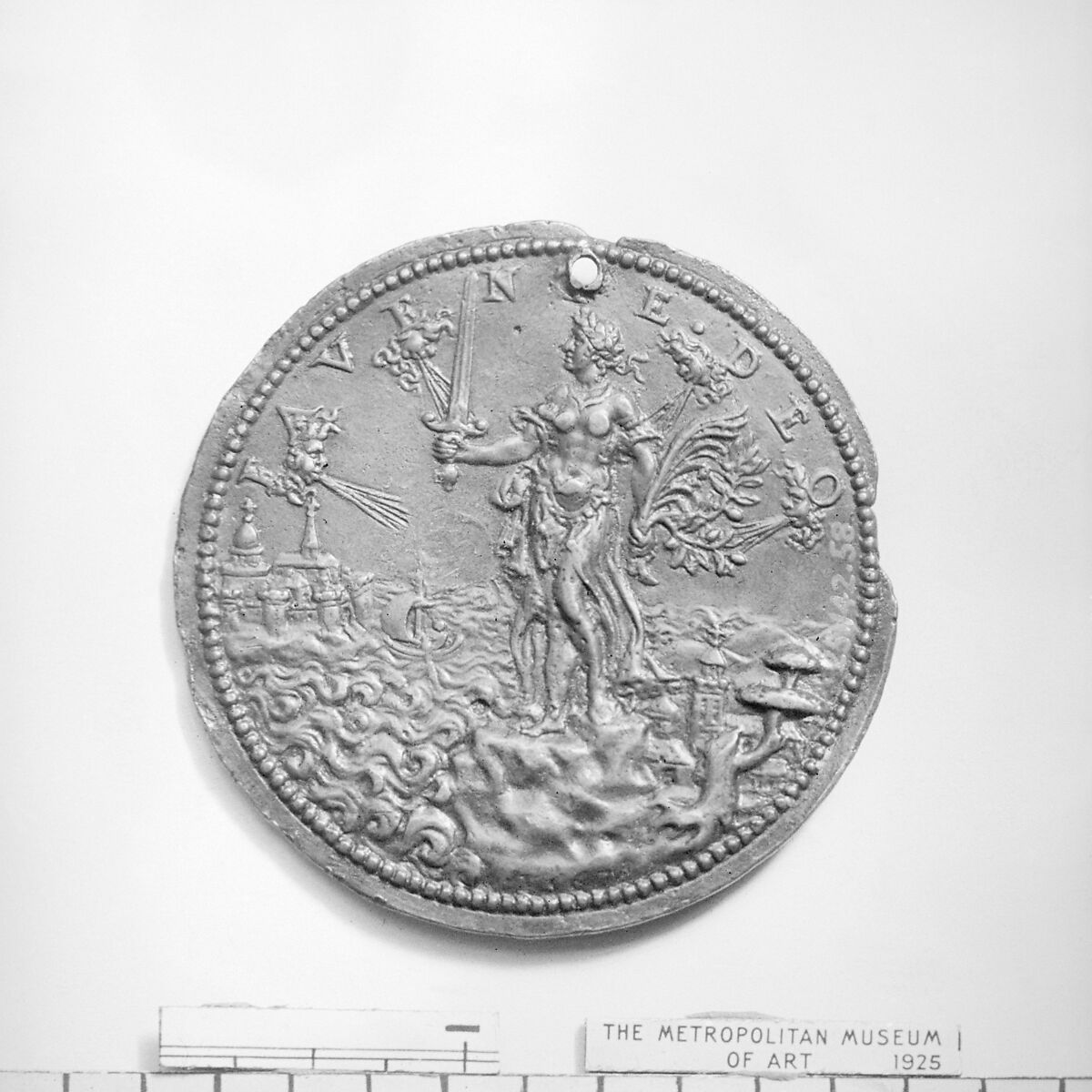 Margaret of Austria (1522–1586), Medalist: Jacques Jonghelinck (Netherlandish, Antwerp 1530–1606 Antwerp), Bronze, Netherlandish