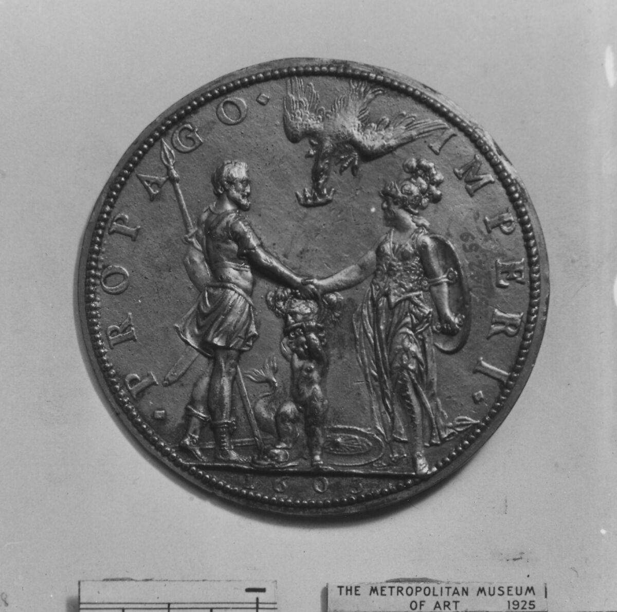 Henry IV, King of France (b. 1553, r. 1589–1610) and Marie de Médicis, his consort (1573–1642), Medalist: Guillaume Dupré (French, 1579–1640), Gilt bronze, French, Paris