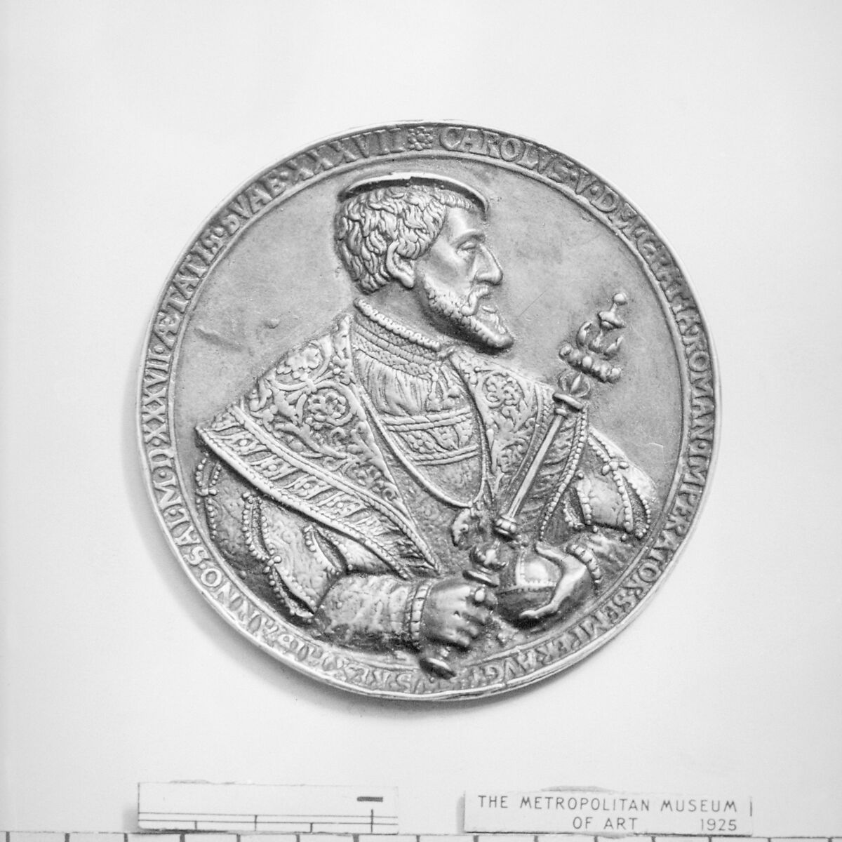 Emperor Charles V (1500–58, r. 1519–58), Medalist: Hans Reinhart the Elder (German, Dresden ca. 1510–1581 Leipzig), Silver, German 