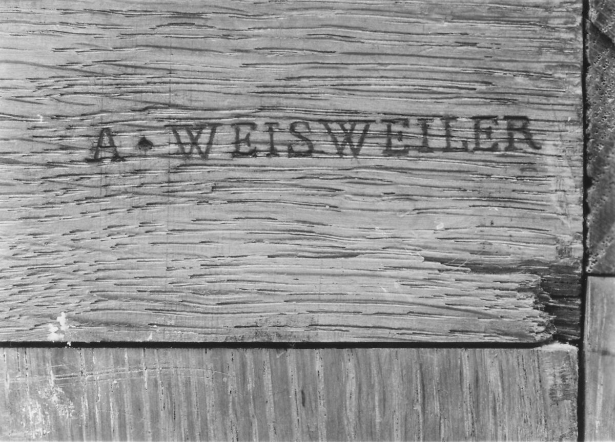 Commode (commode à vantaux), Adam Weisweiler (French, 1744–1820), Oak veneered with mahogany and thuya; gilt bronze; marble, French