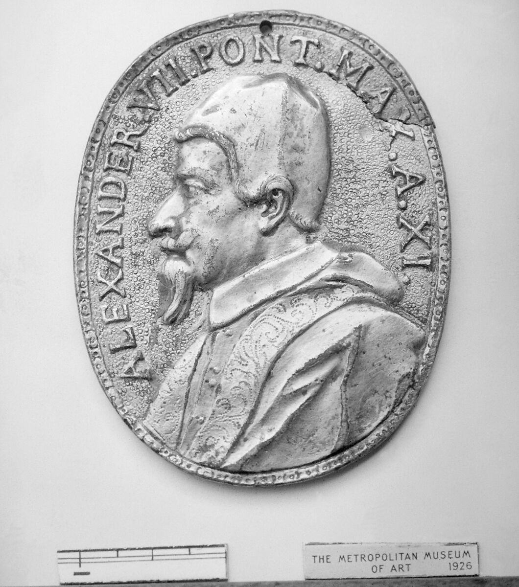 Pope Alexander VII (Fabio Chigi), (b. 1599, Pope 1655–67), Medalist: Gasparo Morone (Italian, born Milan (?), died Rome, 1669), Gilt bronze, Italian 