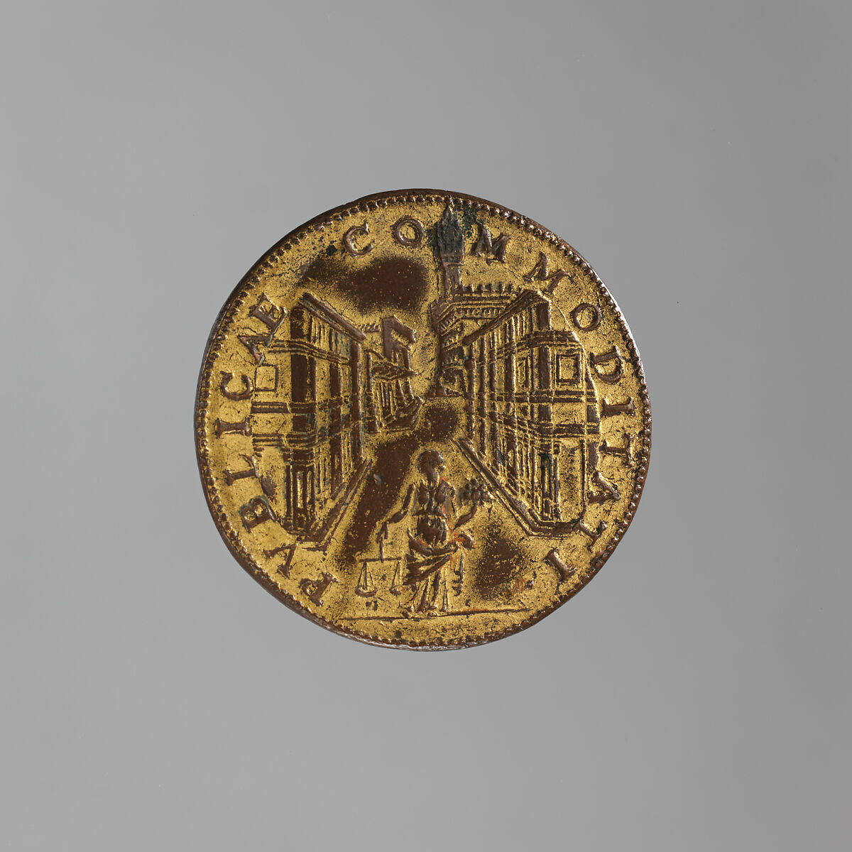 Cosimo I de'Medici (1519–1574), Duke of Florence, 1537; Grand Duke of Tuscany, 1569, Medalist: Domenico Poggini (Italian, Florence 1520–1590 Rome), Gilt bronze, Italian