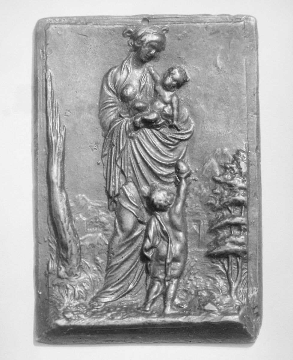 Charity, Peter Flötner (German, Thurgau 1485–1546 Nuremberg), Bronze, German, Nuremberg 