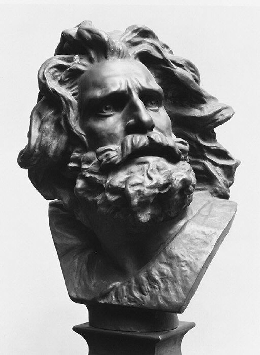 Head of the Old Warrior (Tête du Guerrier), François Rude (French, Dijon 1784–1855 Paris), Bronze, French 