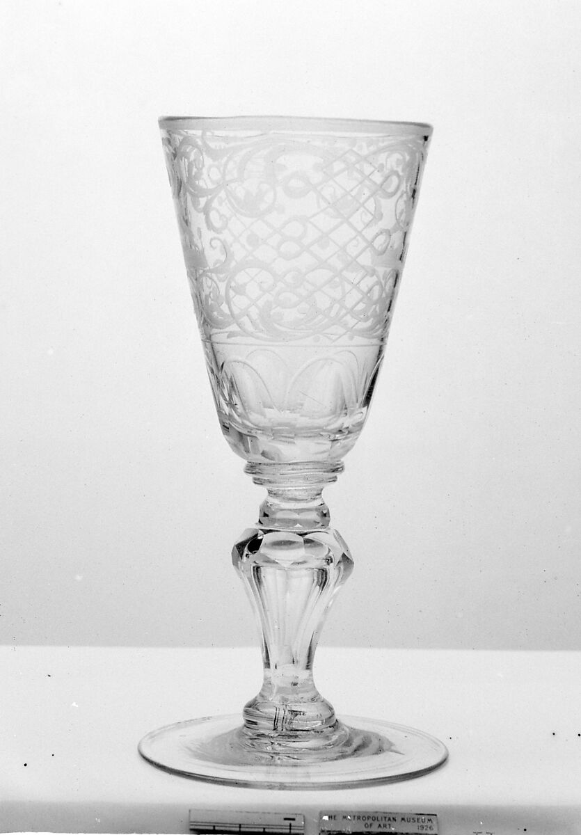 Wineglass, Glass, German or Bohemian 