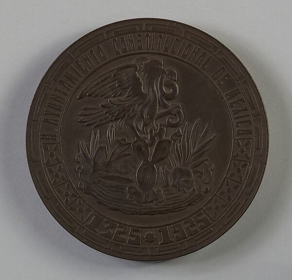 Commemorative Medal for the Sixth Centennial of the Foundation of Mexico City, Bronze, Mexican