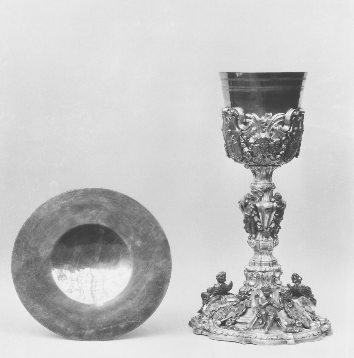 Chalice, Giuseppe Agricola (1745–1804), Silver, parcel gilt, Italian, Rome 