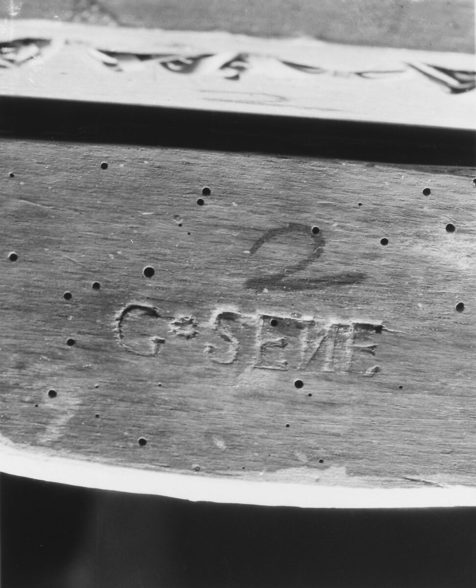 Armchair, Claude I Sené (French, 1724–1792), Painted beechwood; carving; red velvet manchettes, French