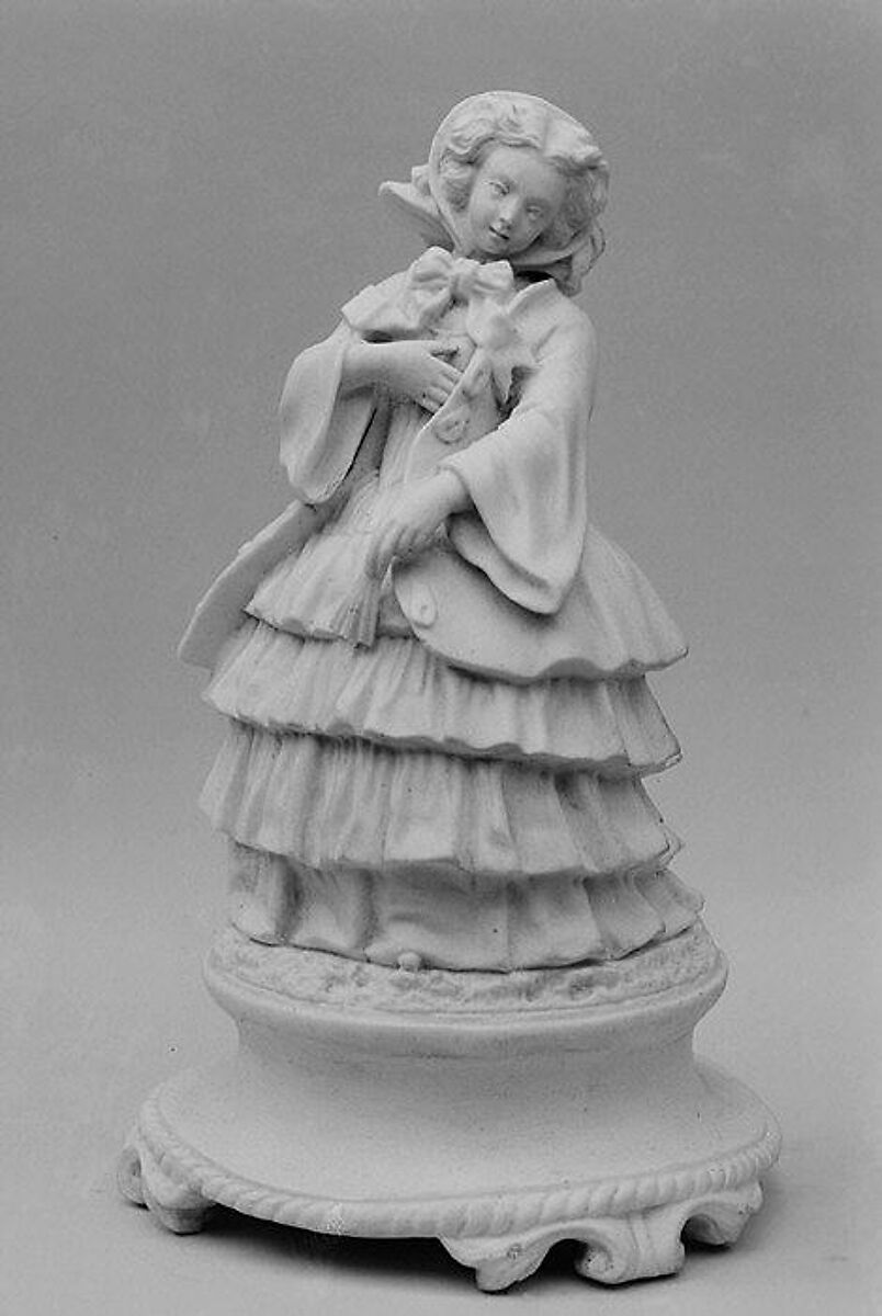 Woman, Hard-paste biscuit porcelain, French 