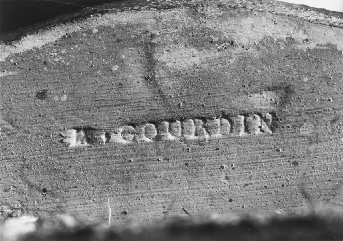Armchair, Michel Gourdin (French, master 1752, died after 1777), Carved and painted beechwood; cut and voided velvet upholstery, French, Paris