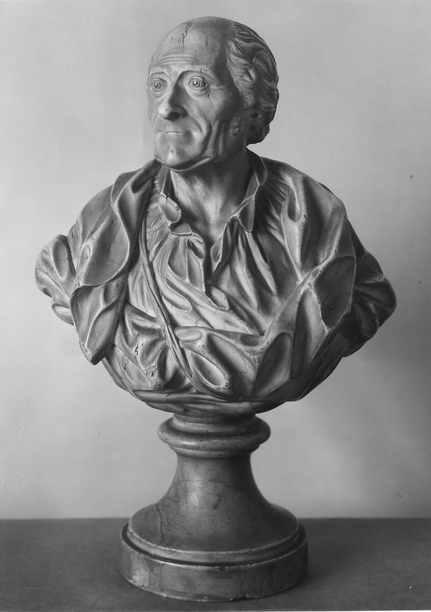 Voltaire, Jean-Claude-François-Joseph Rosset (French, Sainte-Claude, Jura 1706–1786 Sainte-Claude, Jura), Marble, French 