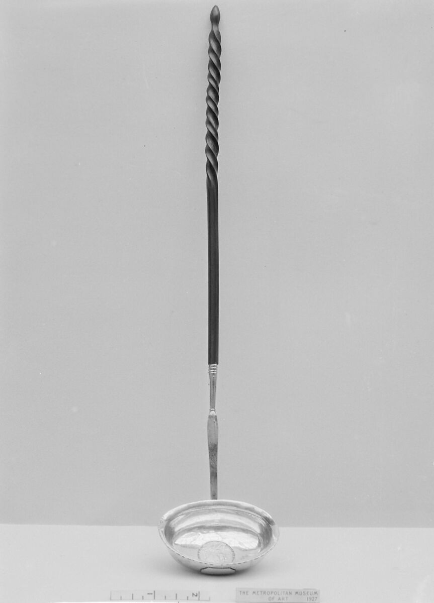 Ladle, Silver, horn, British, London 