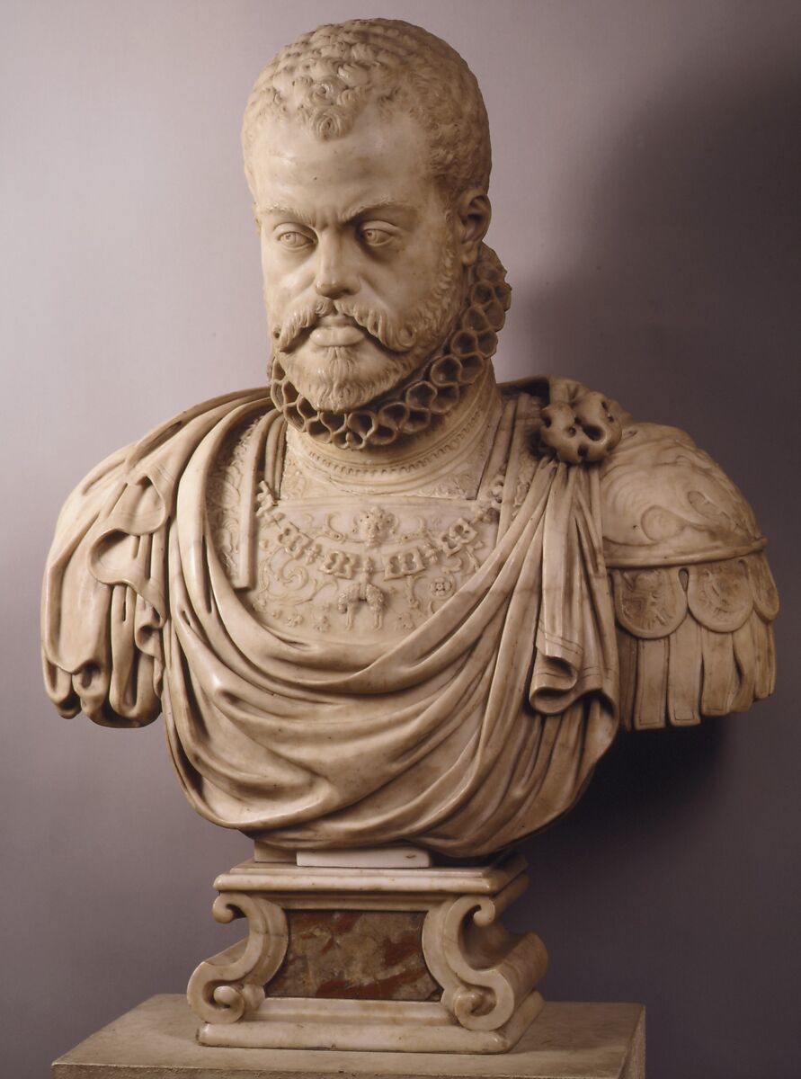 King Philip II of Spain, Pompeo Leoni (Italian, active Spain, ca. 1533–1608), Marble, Spanish 