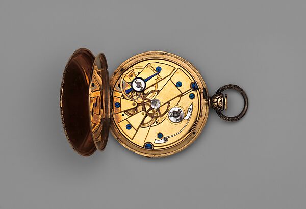 Watch, Watchmaker: Abraham Vacheron (Swiss, 1760–1845), Case: partly gold, enamel, and silver; Movement: brass and steel with ruby endstones, Swiss, Geneva