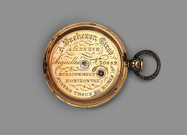 Watch, Watchmaker: Abraham Vacheron (Swiss, 1760–1845), Case: partly gold, enamel, and silver; Movement: brass and steel with ruby endstones, Swiss, Geneva