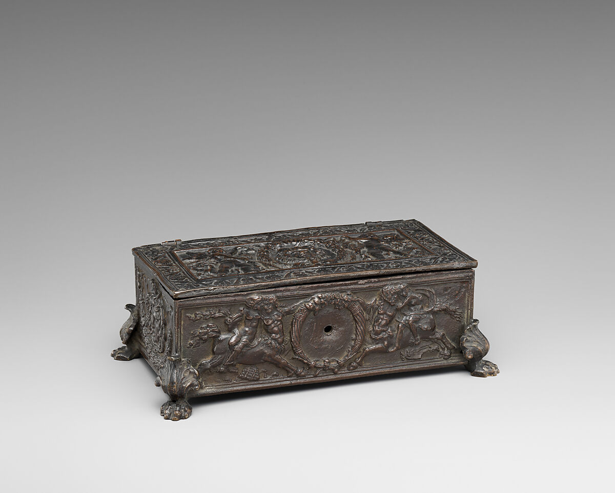 Box, Severo Calzetta da Ravenna (Italian, active by 1496, died before 1543), Bronze, probably Northern Italian, Padua 