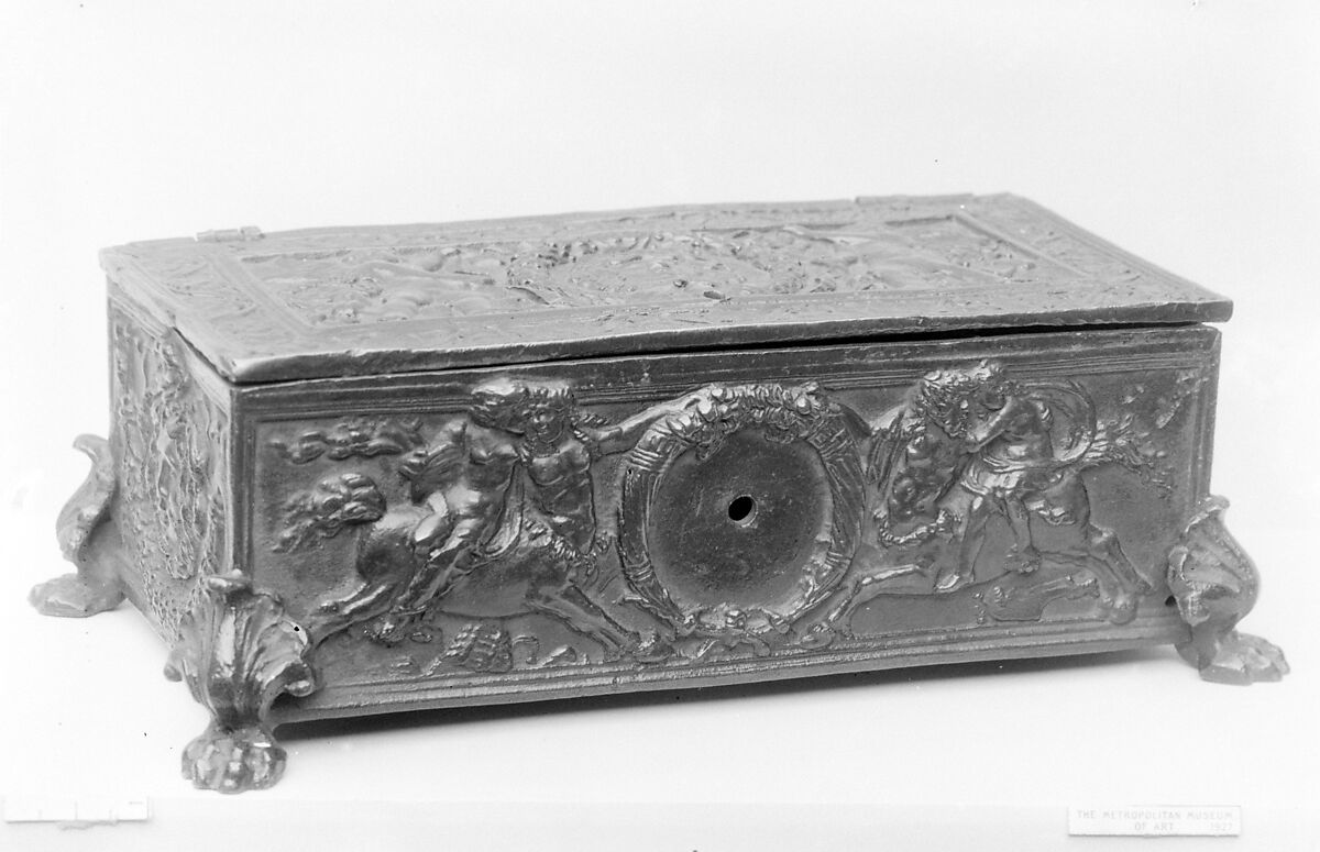 Box, Severo Calzetta da Ravenna (Italian, active by 1496, died before 1543), Bronze, probably Northern Italian, Padua