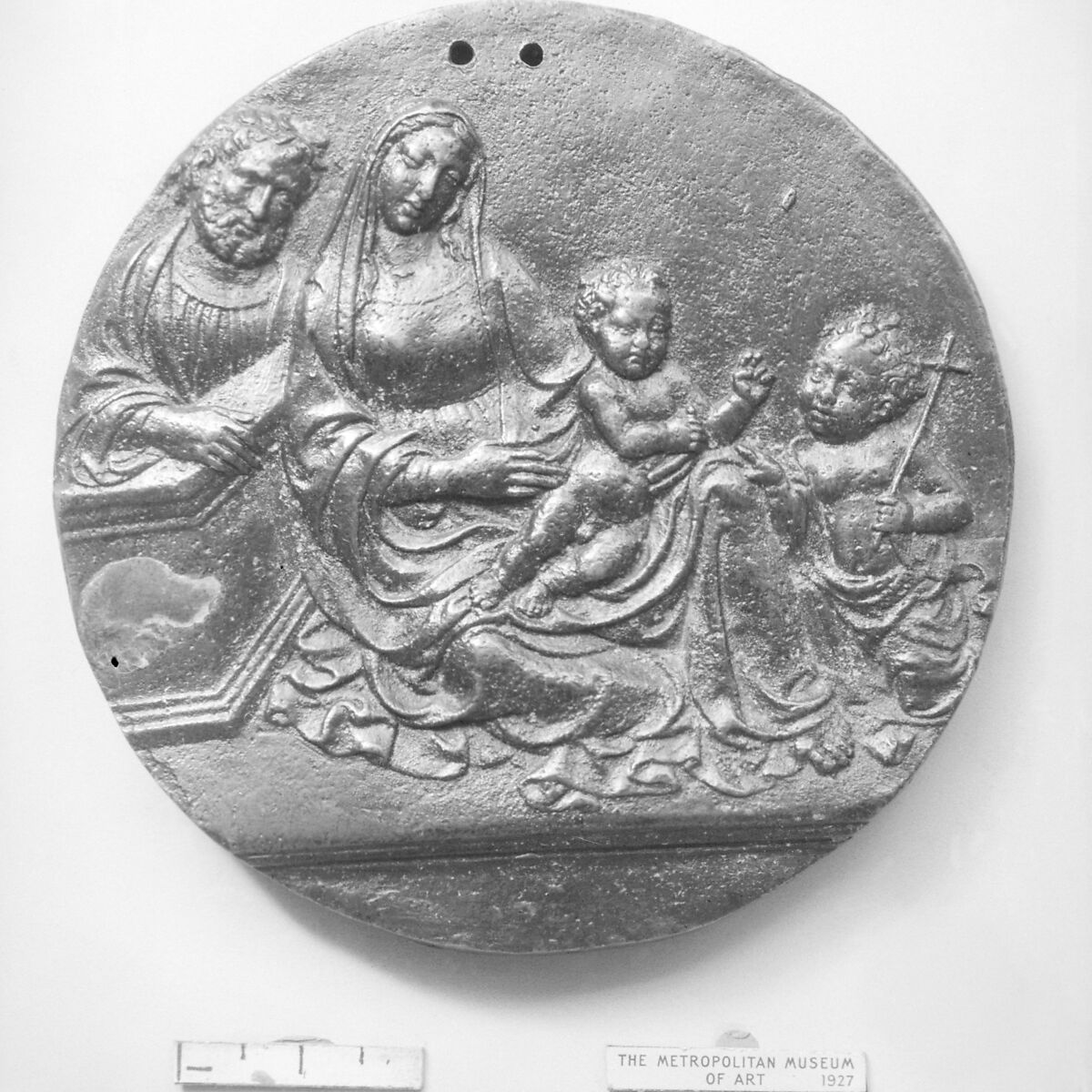 Holy Family with St. John, Bronze, Italian 