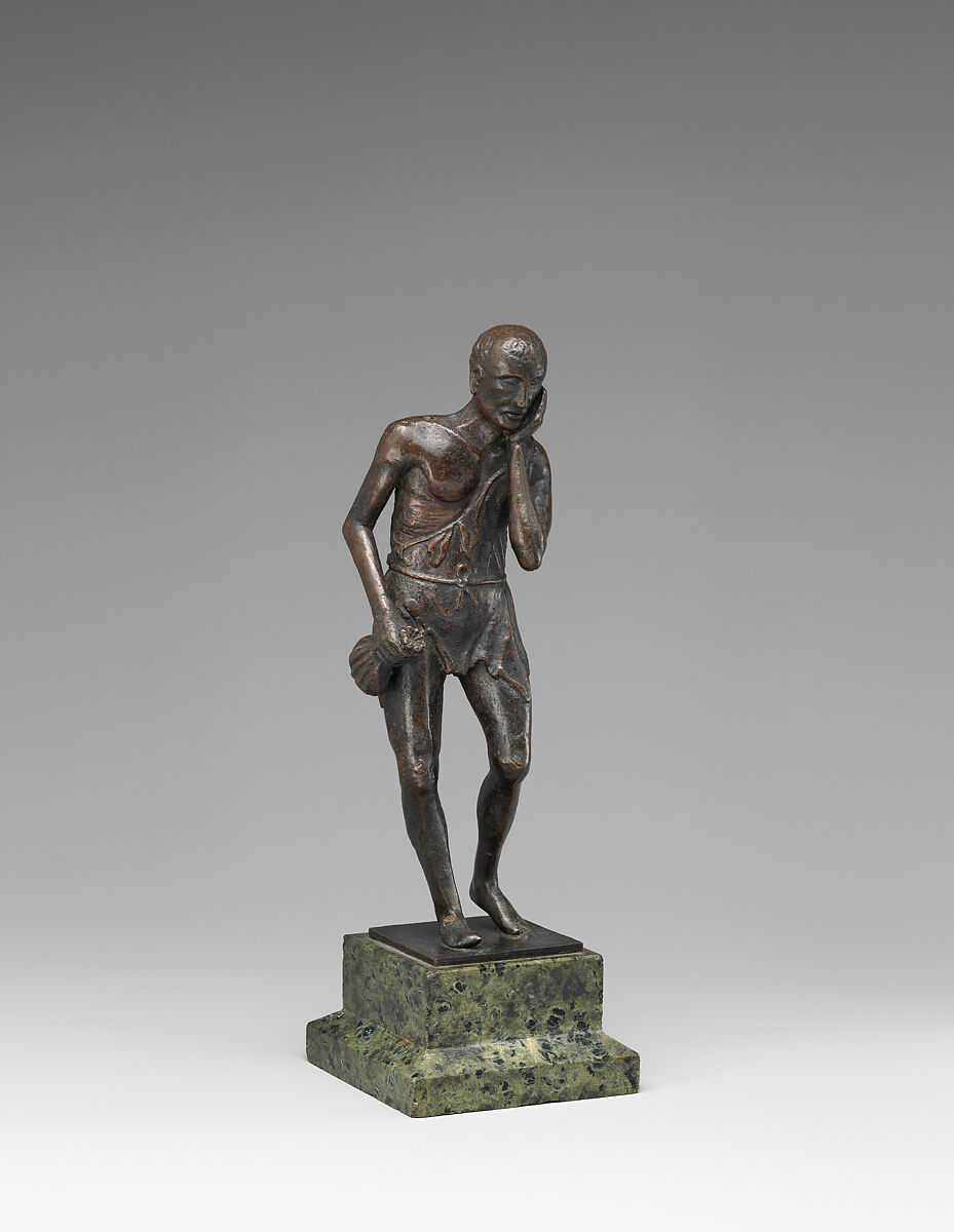 Man with a Toothache, Bronze, possibly Italian, Padua 