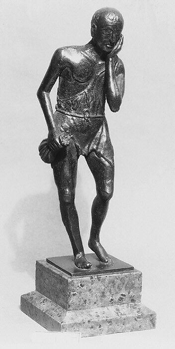 Man with a Toothache, Bronze, possibly Italian, Padua