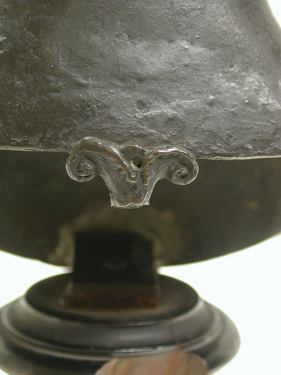 Bust of a Roman, Bronze, on a later wood socle, Northern Italian