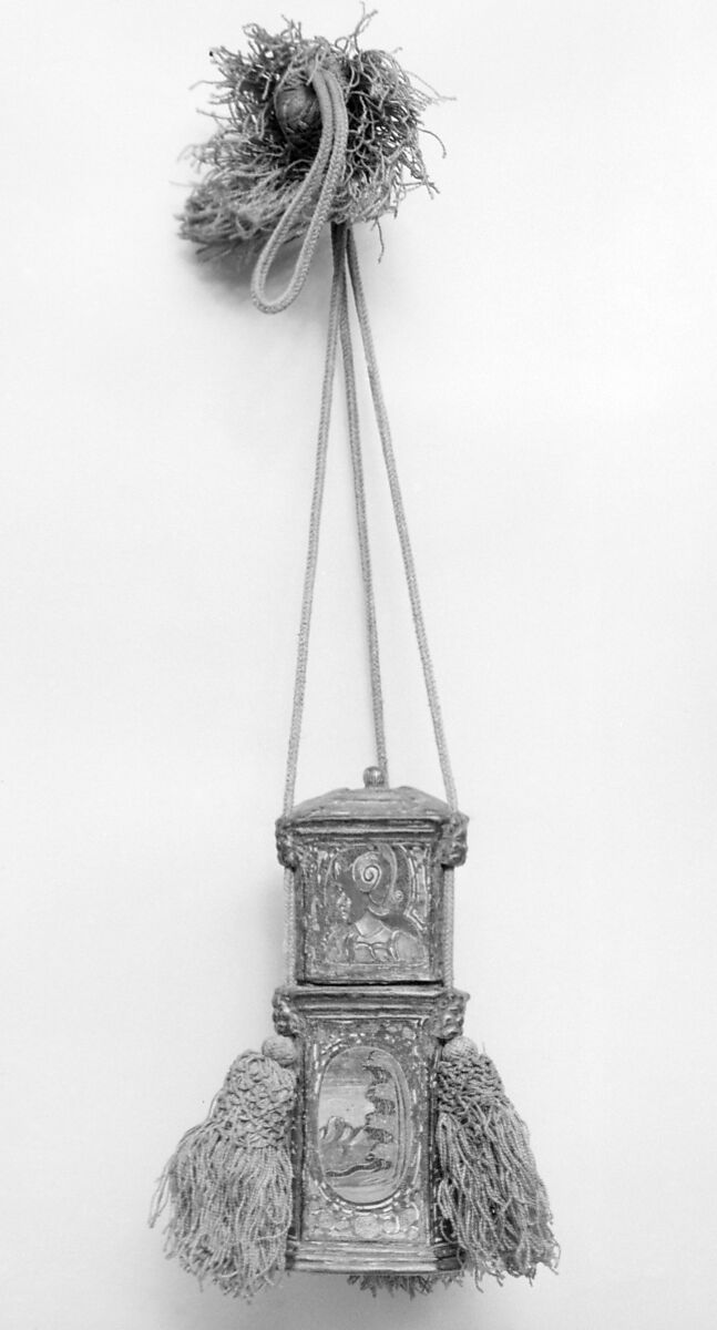 Case containing toilet accessories, Leather, Italian, Venice