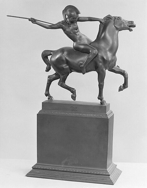 Mounted Amazon, Franz von Stuck (German, Tettenweis 1863–1928 Munich), Bronze, German 