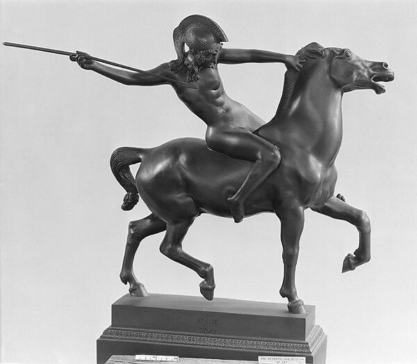 Mounted Amazon, Franz von Stuck (German, Tettenweis 1863–1928 Munich), Bronze, German