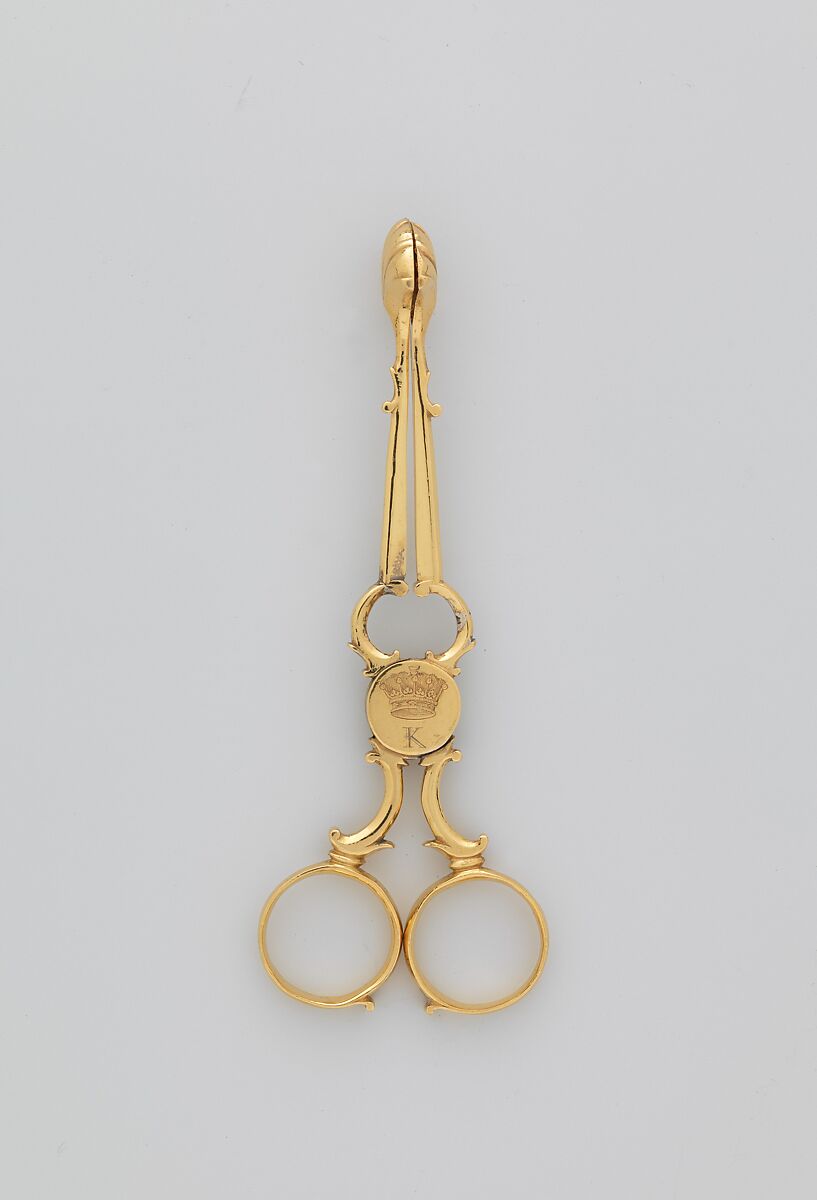 Sugar tongs (part of a set), Gold, Irish, Dublin 