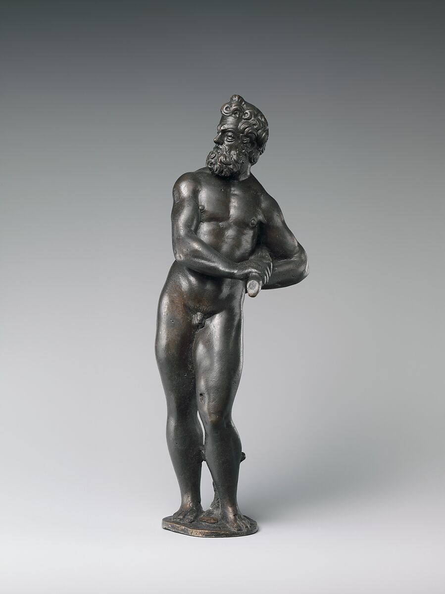 Hercules carrying his club, After a model by Niccolò Roccatagliata (Italian, born Genoa, active 1593–1636), Bronze, Italian, Venice 