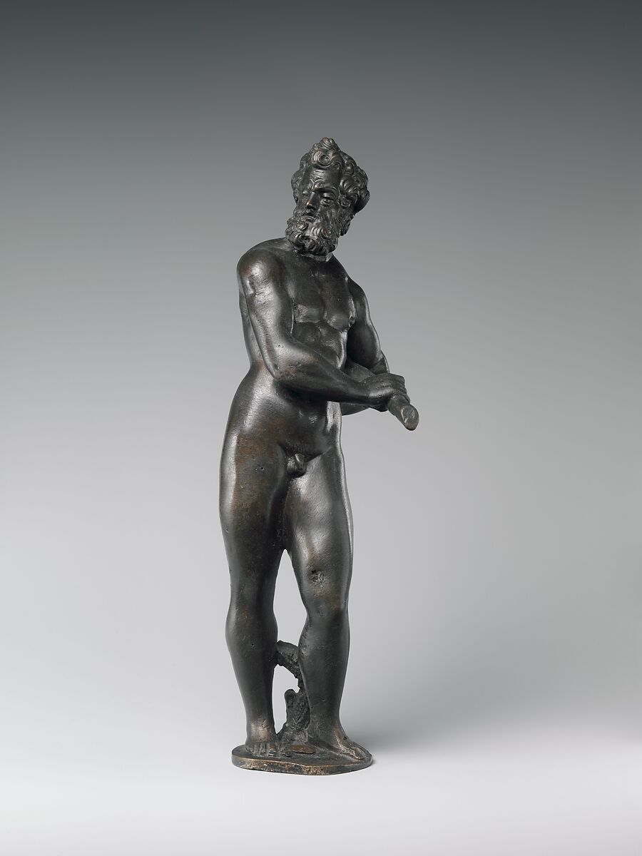 Hercules carrying his club, After a model by Niccolò Roccatagliata (Italian, born Genoa, active 1593–1636), Bronze, Italian, Venice