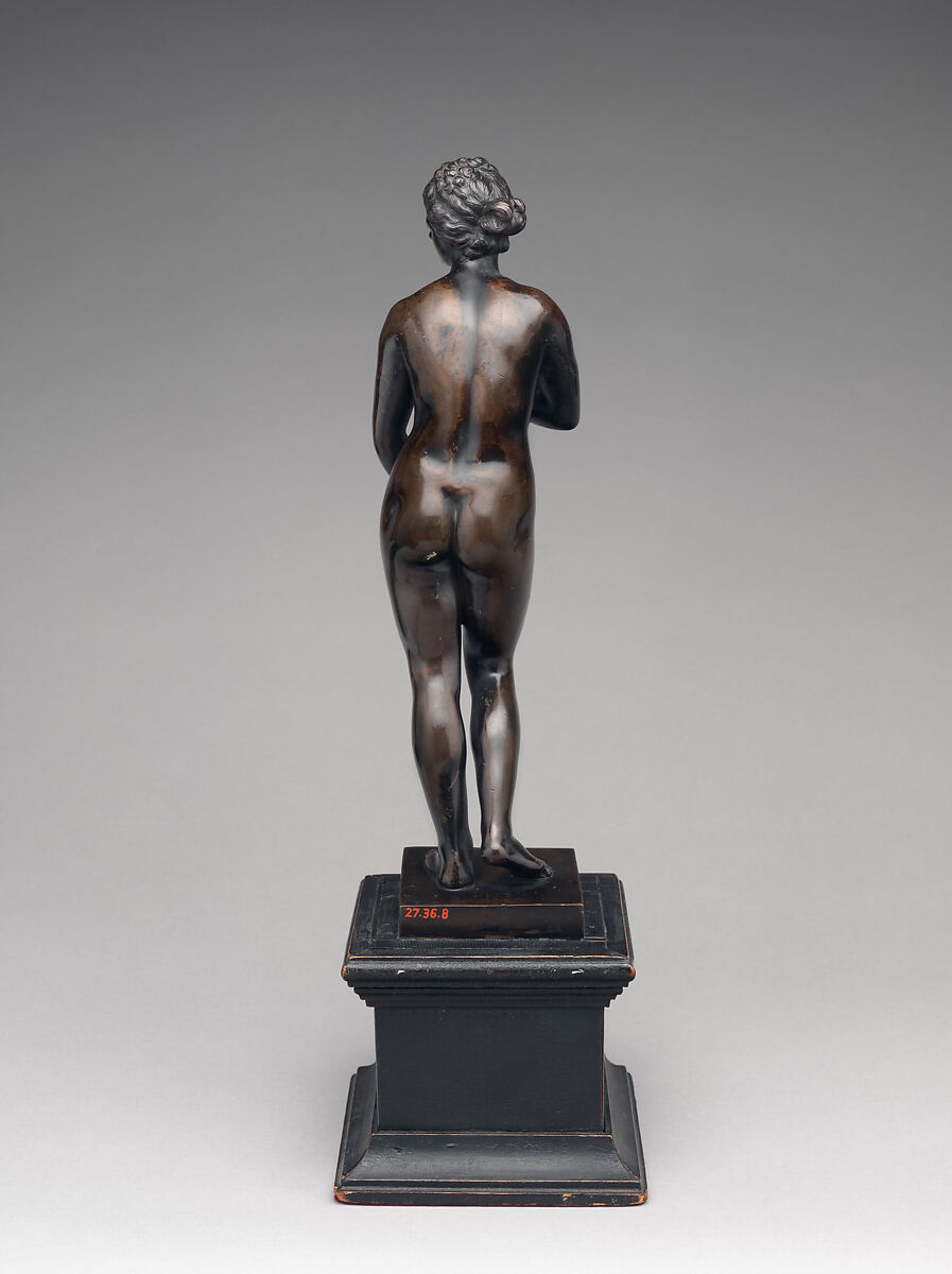 Venus, Massimiliano Soldani (Italian, Montevarchi 1656–1740 Montevarchi), Bronze, on later wood base, Italian, Florence