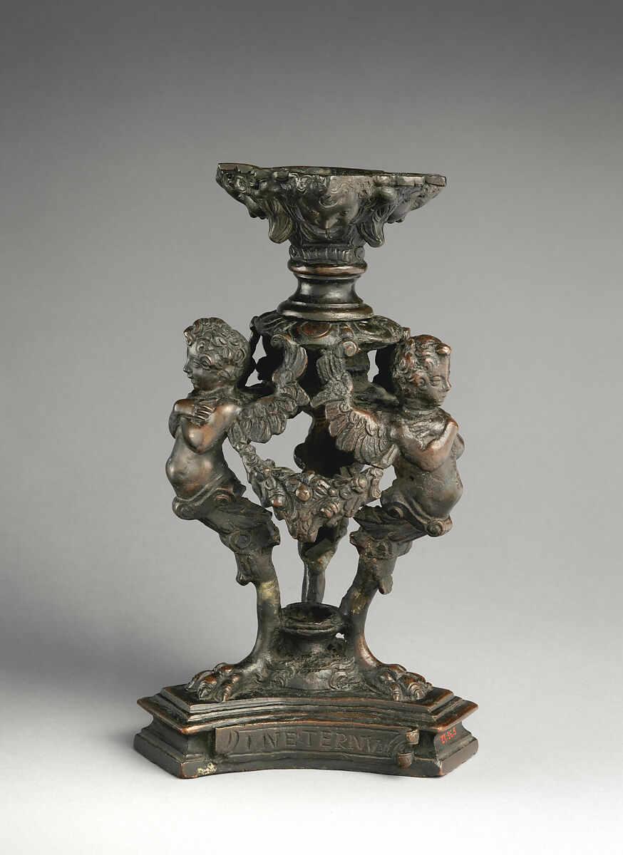 Candlestick fragment, Bronze, Italian, Venice 