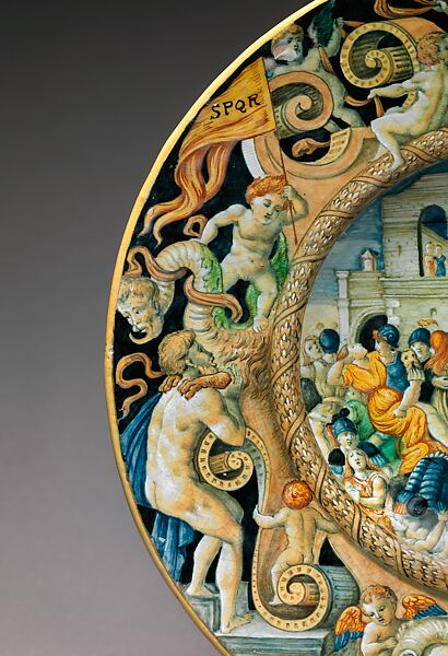 Dish, Possibly by Ferruccio Mengaroni (Italian, 1876–1925), Maiolica (tin-glazed earthenware), Italian, Pesaro
