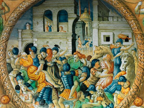 Dish, Possibly by Ferruccio Mengaroni (Italian, 1876–1925), Maiolica (tin-glazed earthenware), Italian, Pesaro