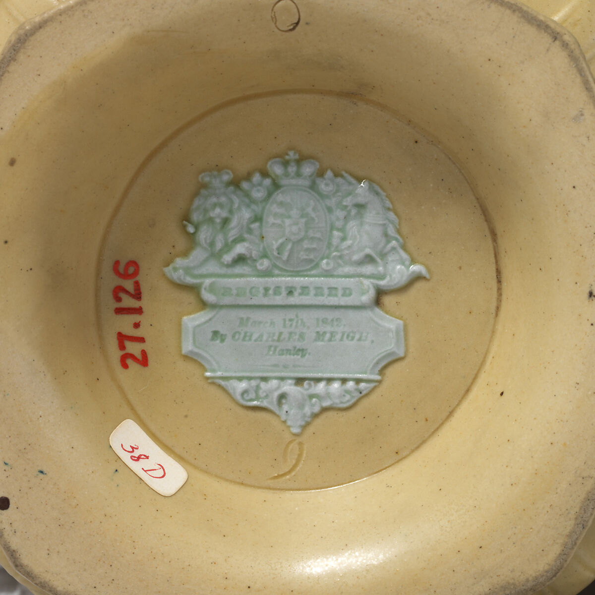 Jug, Charles Meigh (British, active 1835–61), Stoneware, British, Hanley