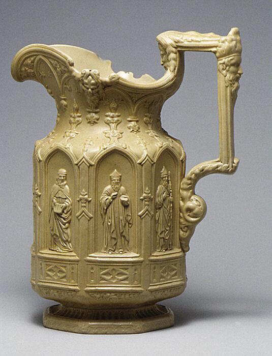 Jug, Charles Meigh (British, active 1835–61), Stoneware, British, Hanley