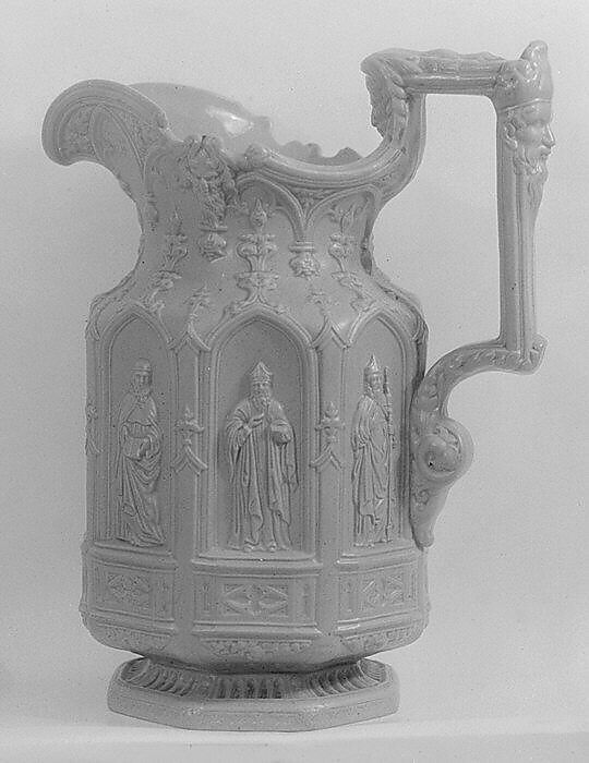Jug, Charles Meigh (British, active 1835–61), Stoneware, British, Hanley
