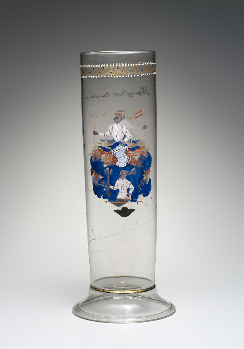 Beaker (Stangenglas), Enameled glass, Southern German