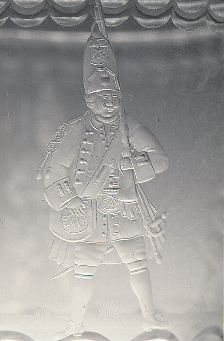 Standing cup with cover, Glass, German, Potsdam